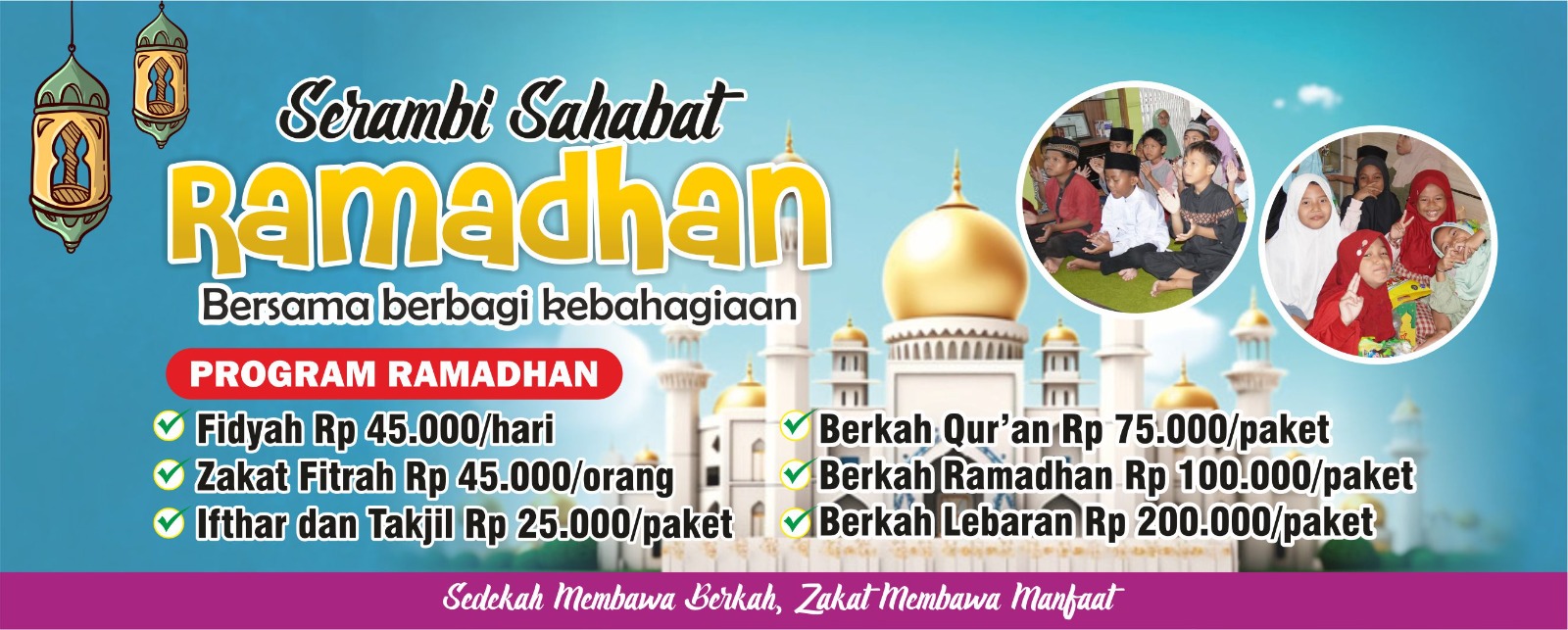Halal ramadhan berkah beramal Sahabat Asnaf
